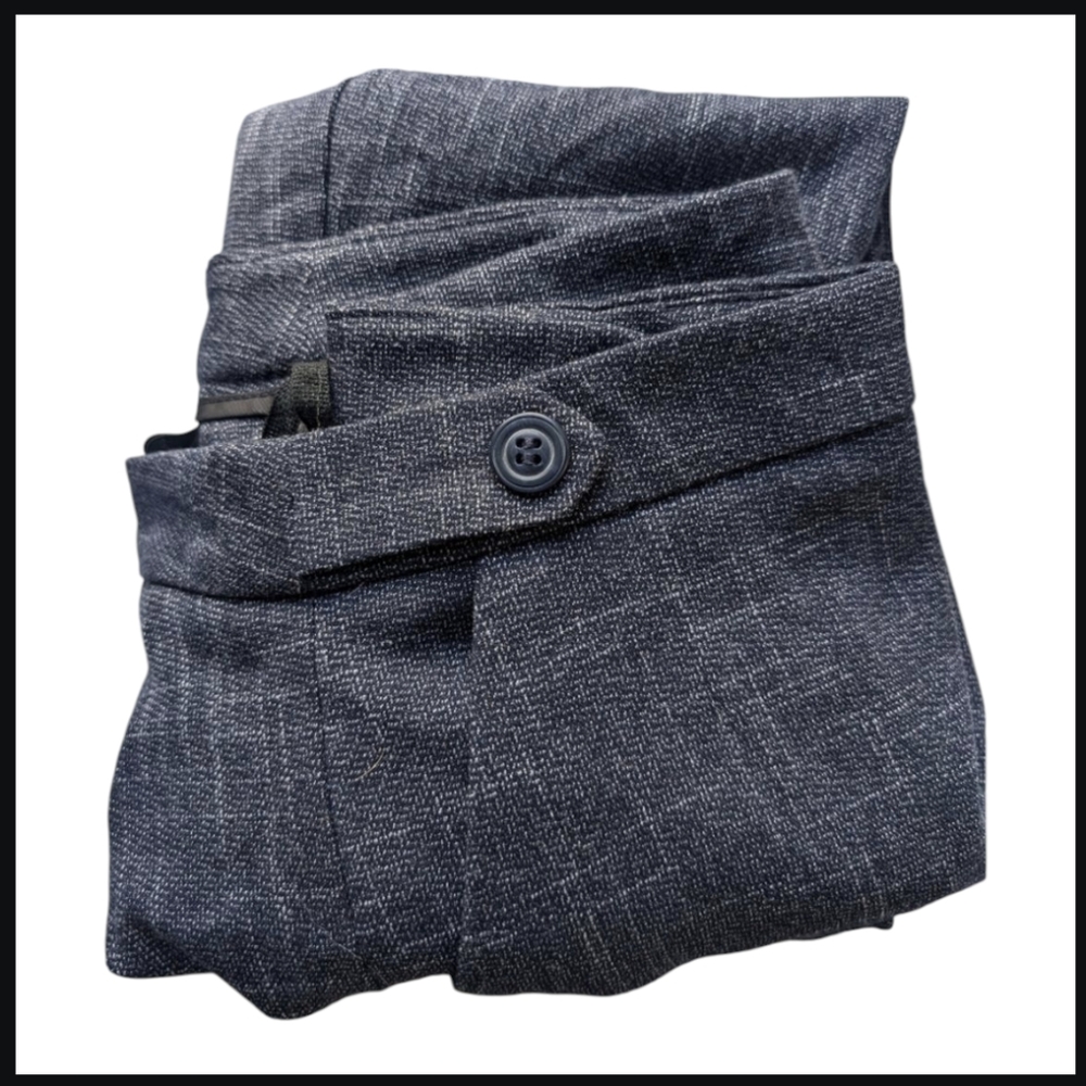 Trouser Blue Gray Button 18